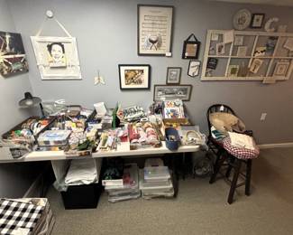 Sewing and craft items.