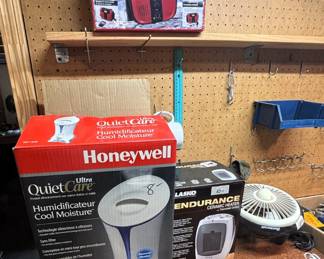 Weather radio, humidifier, heater, fan.