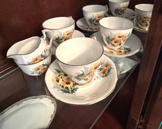 Windsor Bone China coffee cups and saucers.