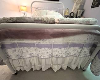 BUY IT NOW! $195.00. Antique Iron full size bed w/mattress and box spring. Call Jan at 314 960-5700