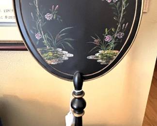 Painted lamp.