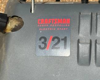 Craftsman 3/21 snow blower w/electric starter.
