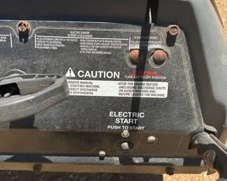 Craftsman 3/21 snow blower w/electric starter.