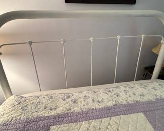 BUY IT NOW! $195.00. Antique Iron full size bed w/mattress and box spring. Call Jan at 314 960-5700