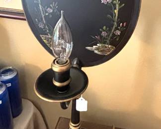 Antique painted lamp.