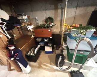 Large handcrafted cedar chest, canning supplies and more.