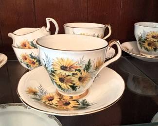 Windsor Bone China coffee cups and saucers.