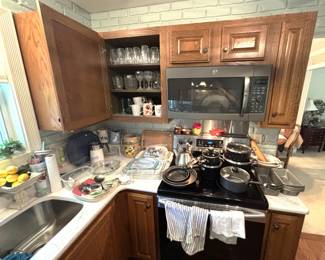 Kitchen items.Kitchen is over flowing!
