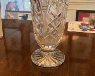 Waterford Linsmore Elegant Crystal Footed Flower Vase