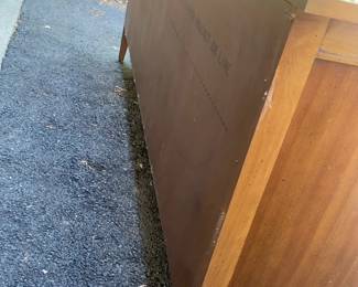 Vintage Mid-Century Modern Nine-Drawer Credenza Dresser