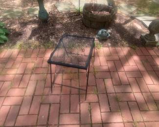 Vintage Iron Steel Table