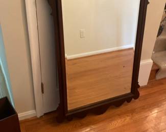 Classic Rectangular Wood Framed Wall Mirror