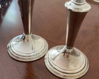 Gotham Sterling Silver Candlesticks 