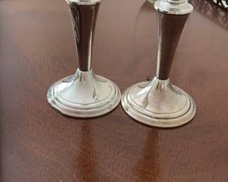 Gotham Sterling Silver Candlesticks 