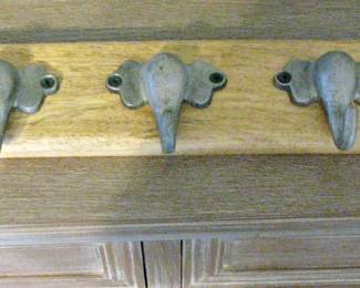  World Market Wood Wall Hooks Elephant Metal Hooks