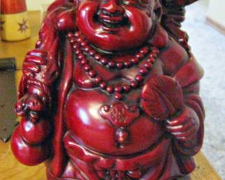 Collectible Chinese Stone Hand Carved Buddha Maitreyan Budai 