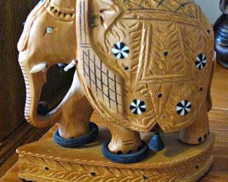 Handcrafted Wooden Elephant from India