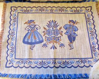Vintage Austrian Haller Textiles Folk Art 