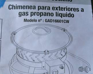 Gas Propane Chimenea