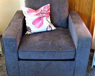  Macy's Radley Fabric Armchair in Grey - New Condition