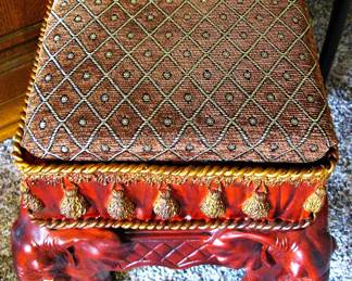 Toscano Maharajah's Elephants Sculptural Footstool 