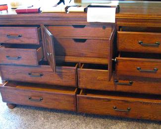 Traditional Handcrafted Amish Wood Cabinet and Lingerie Drawers
