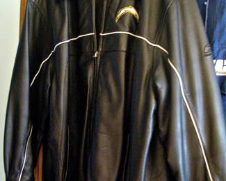 Vintage Black Leather Jacket  San Diego Chargers 