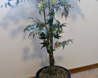 Beautiful Ceramic Pot with Faux Tree