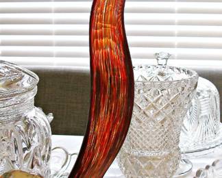  Murano Art Glass Dancing Flame Sculpture 