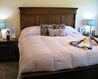Extremely Nice King Bed with Mattress - Comes with Zipper Cover