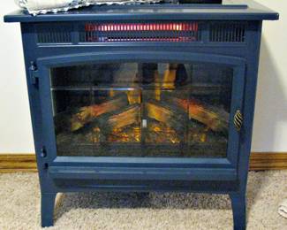 Duraflame Freestanding Electric Fireplace Navy Blue