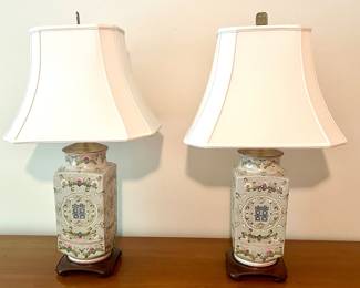 107. Pair of Oriental Lamps