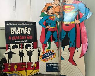 50. Superpowers Cardboard Cutout 51. Help Beatles Cardboad Cutout