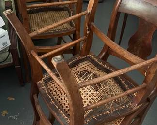 30. Set of 6 Cane Side Chairs