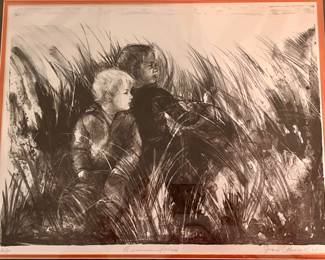 10. Joan Purcell Vintage Original Lithograph Signed Numbered "A Summer Place" 