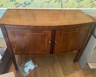 53. Antique Inlaid Two Door Credenza