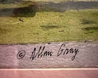 6. Pair of Signed  Watercolors, Allan Gray