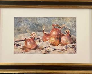 12. Print of Onion Still Life by Renoir