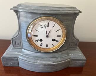 95. Grey Marble Clock