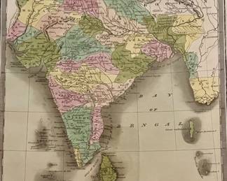 8. Framed Map of Hindostan