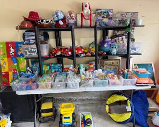 Kids toys, craft items, etc.