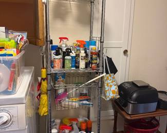 Cleaning supplies, Irons, Etc.