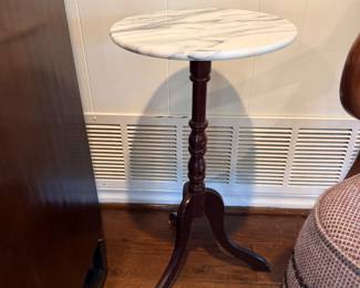 Marble top Pedestal Table