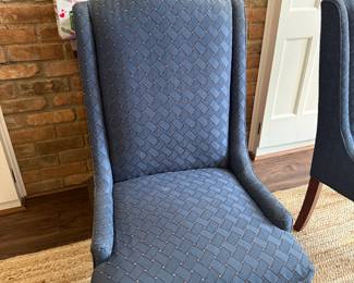 Blue Wingback Chair