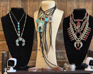 Native American, Turquoise and Sterling Jewelry