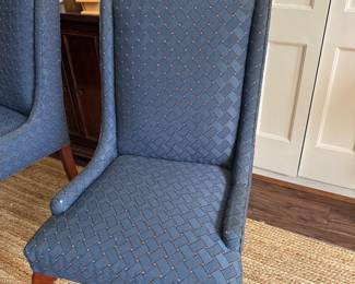 Blue Wingback Chair
