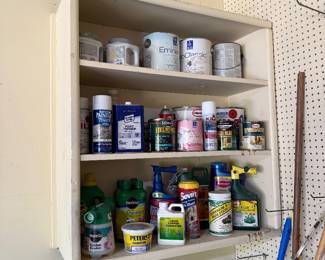 Paint and gardening chemicals