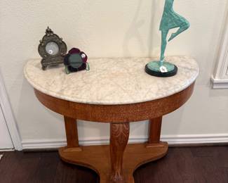 Marble Top Half Table