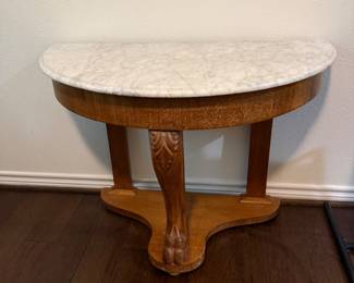 Marble Top Half Table