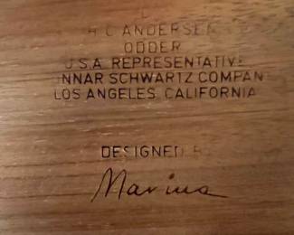 See if in all the previous photos you can spot the piece of furniture this label goes with!